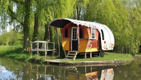 Séjour Unique en Roulotte au Cœur du Marais Poitevin : Réservez Votre Expérience Insolite à Saint-Hilaire-la-Palud
